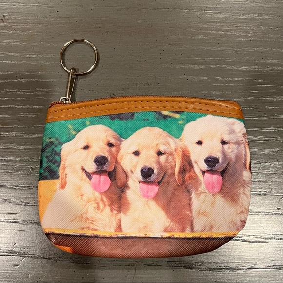 Accessories - *SOLD* Golden Retriever Coin Purse Pouch